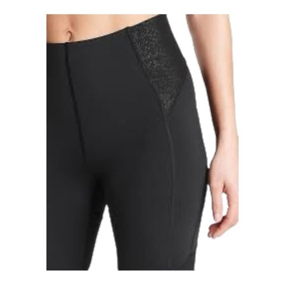 Athleta Stay Fly Reflective 7/8 Tights M Black High-Performance Workout Leggings - Picture 3 of 13